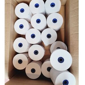 Thermal Receipt Paper Bulk 16 Rolls 3 1/8 Square POS STAR Printer Cash Registers